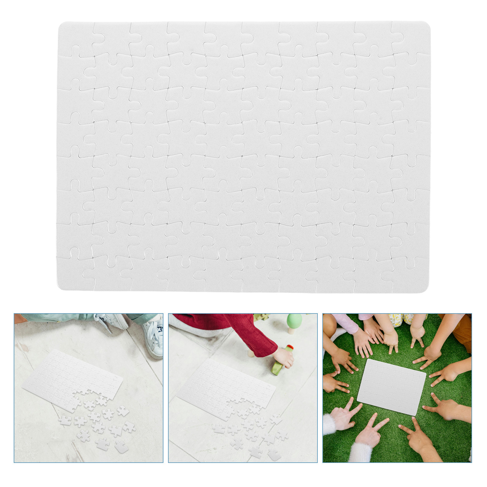 Puzzle Blank White - Puste arkusze do układania puzzli –