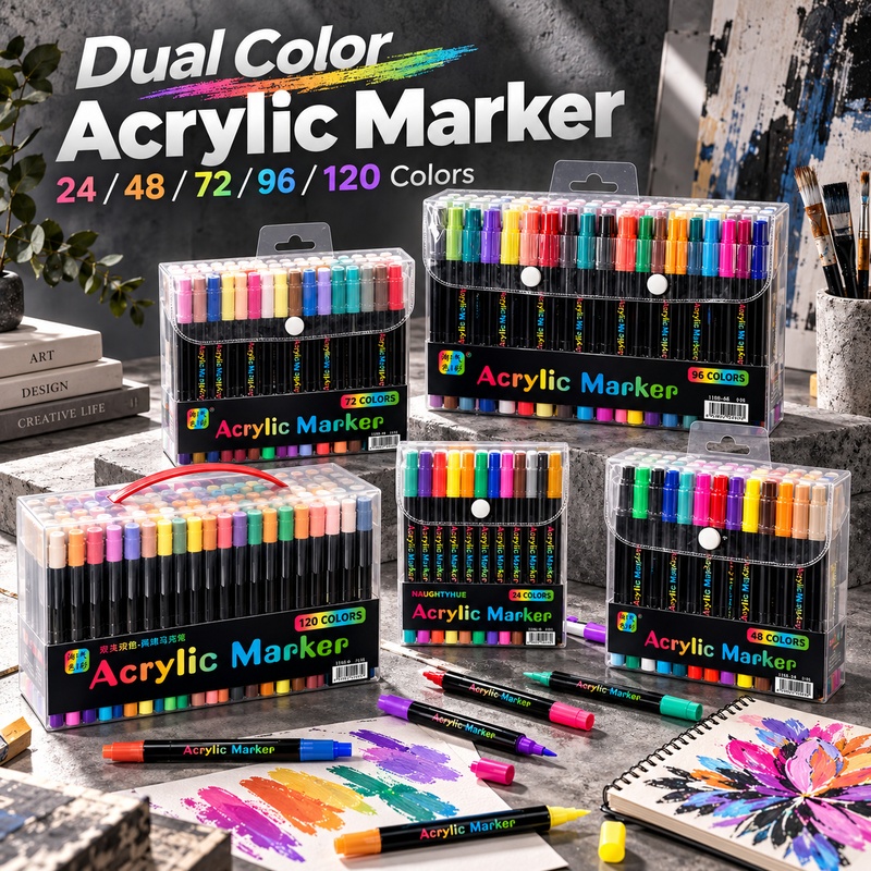 Copic Marker Classic - Dwukolorowe markery akrylowe, zestawy 24/48/72/96/120 kolorów,