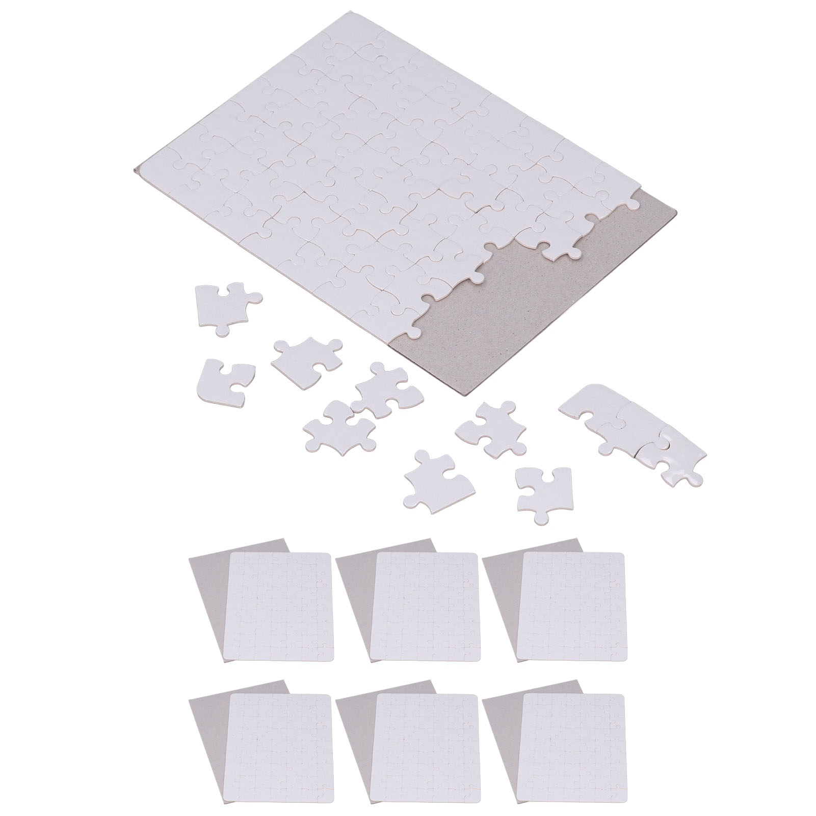 6 Zestawów Pustych Puzzle 13x1 – Puzzle Blank White recenzja i cena